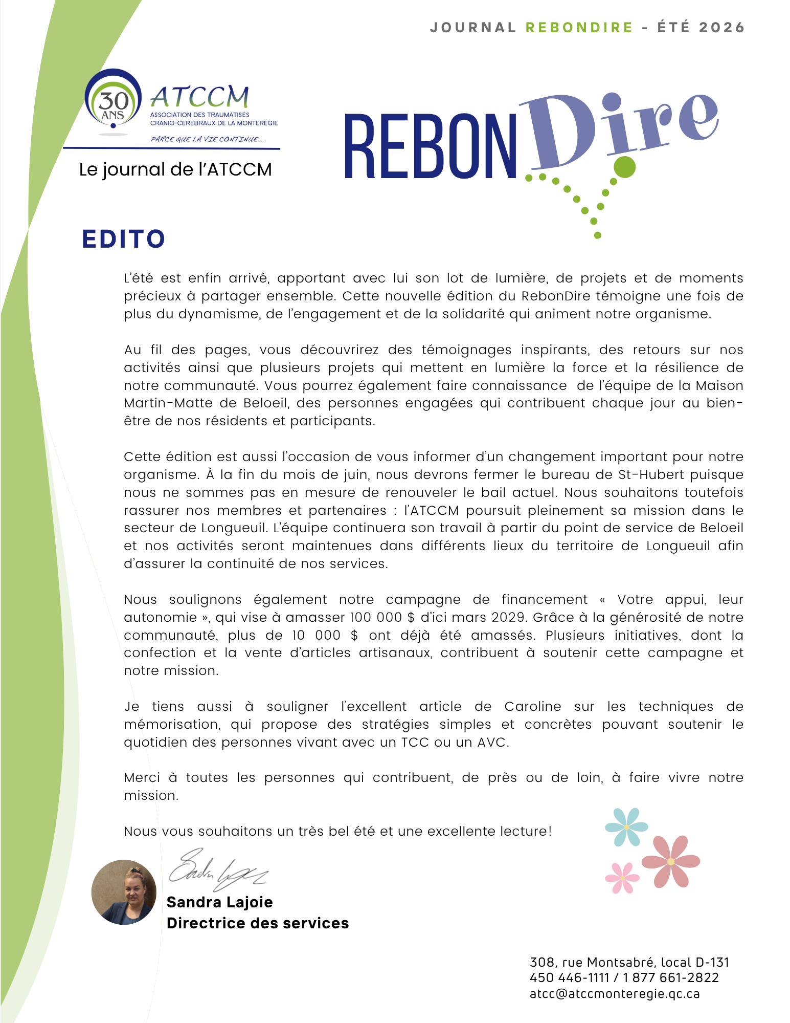 Journal Rebondire été 2026